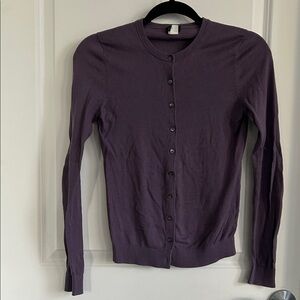 J. CREW Purple light weight Cardigan